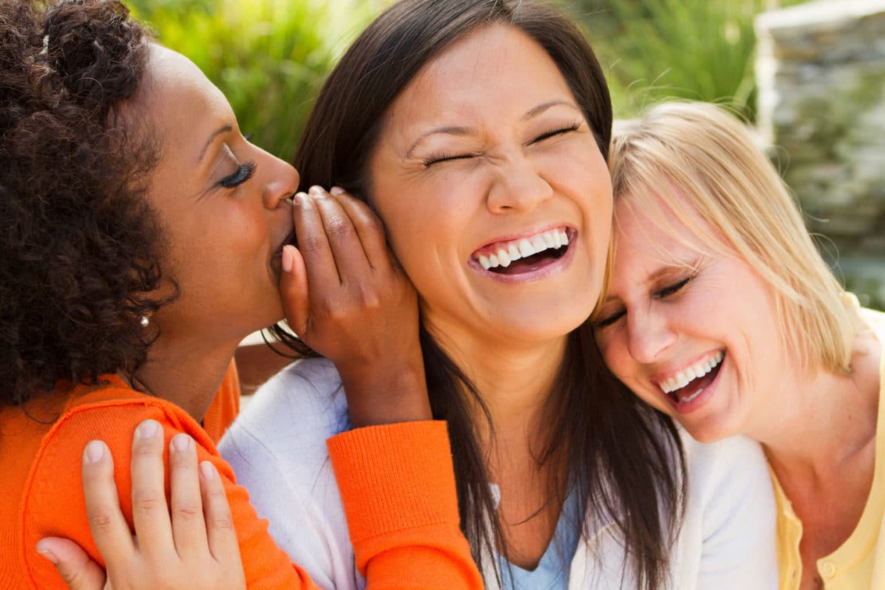 A group of women laughing together