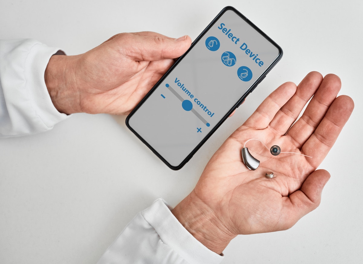 Hearing aid settings app